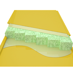 картинка Стеновые сэндвич-панели 40 мм с минеральной ватой  